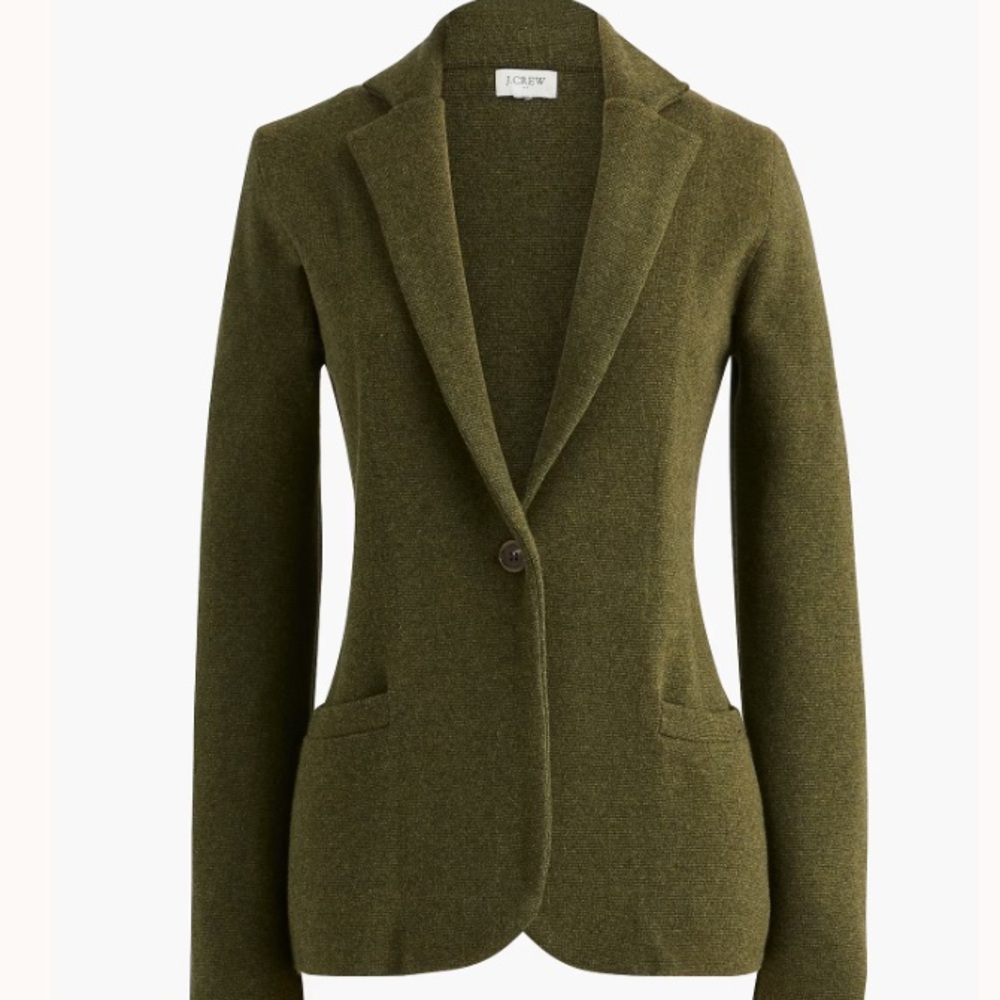 J. Crew Heather Loden Schoolboy Sweater Blazer
